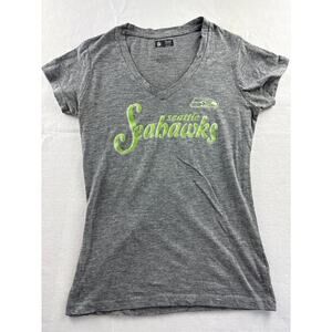 Large grey and green Seattle Seahawks T-Shirt